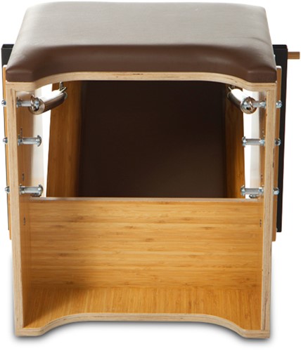 Single Pedal Low Chair -  Baltic Birch, Black-3
