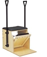 Single Pedal Low Chair with Handles & Brackets - Baltic Birch, Black