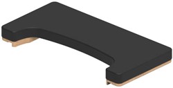 Fit™ Reformer Padded Footplate Extender - Black Beech