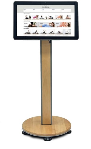 Fit™ Reformer Commercial Monitor & Stand Silver - Wood Grain